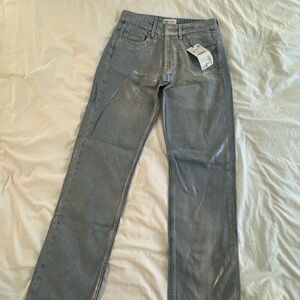 Zara Women's Straight Leg Jeans - Light Blue